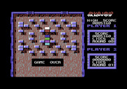 Arkanoid for Commodore 64 - Game over.