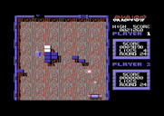 Arkanoid for Commodore 64 - Game demo mode showing round 24.