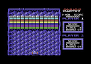 Arkanoid for Commodore 64 - Round 1 start.