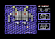 Arkanoid for Commodore 64 - Game demo mode showing round 5.