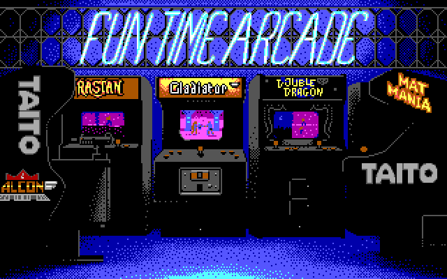 Arkanoid IBM PC/Compatibles Screenshot: Taito Fun Time Arcade logo.