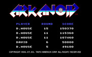 Arkanoid for IBM PC/Compatibles - Title screen.