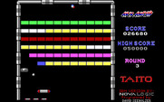 Arkanoid for IBM PC/Compatibles - The gold (yellow) bricks can't be destroyed making this round tough.