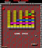 Arkanoid for Arcade - Game attract mode.