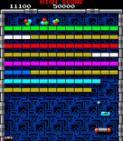 Arkanoid for Arcade - The gold bricks can't be destroyed...