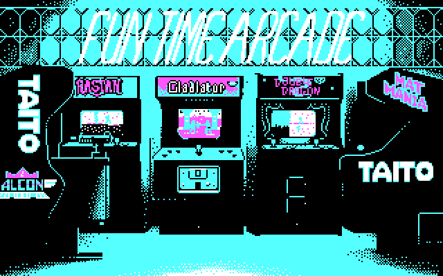 Arkanoid IBM PC/Compatibles Screenshot: Taito logo.