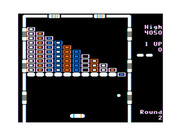Arkanoid for TRS-80 Color Computer - Start of round 2.