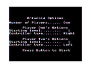 Arkanoid for TRS-80 Color Computer - Game options.
