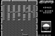 Arkanoid for Macintosh - The "S" capsule slows down the ball.