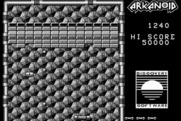 Arkanoid for Macintosh - Gameplay on the first level.