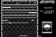 Arkanoid for Macintosh - The expanded paddle on round 3.