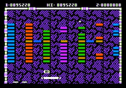 Arkanoid for Apple II - Gameplay on Round 6.