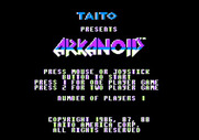Arkanoid for Apple II - Title screen.