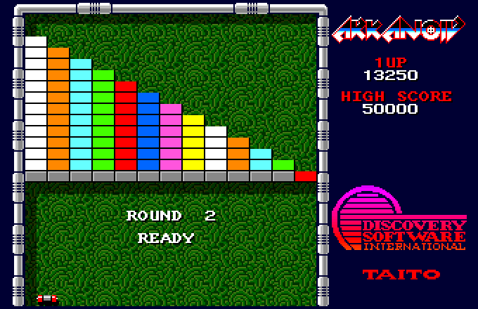 Arkanoid Amiga Screenshot: Ready for round 2?
