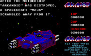 Arkanoid for Atari ST - Game introduction.