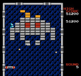 Arkanoid for NES / Famicom - Round 5 is alien shaped!