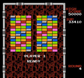 Arkanoid for NES / Famicom - Round 4 start.