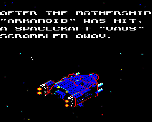 Arkanoid BBC Micro Screenshot: The story so far...