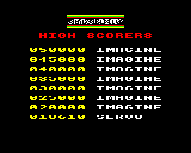 Arkanoid BBC Micro Screenshot: A new high score!