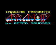 Arkanoid for BBC Micro - Title screen.