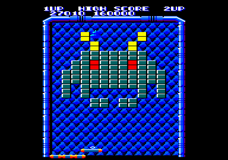 Arkanoid Amstrad CPC Screenshot: Round 5 start.