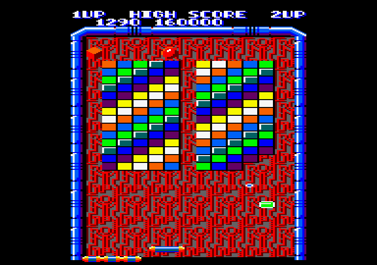 Arkanoid Amstrad CPC Screenshot: Round 4 start.