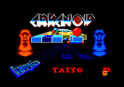 Arkanoid for Amstrad CPC - Title screen.