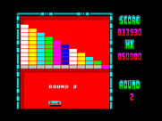Arkanoid for ZX Spectrum - Round 2 start.