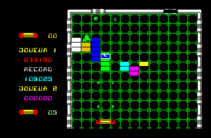 Arkanoid Thomson TO Screenshot: Round 2 almost completed...