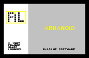 Arkanoid for Thomson TO - Loading screen.
