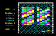 Arkanoid for Thomson TO - Gameplay on round 4.