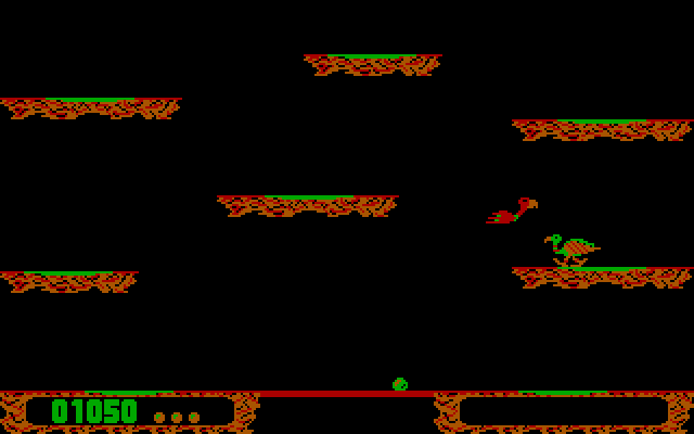 Conquest IBM PC/Compatibles Screenshot: Pick up the eggs before they hatch.