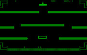 Ario Bros. for IBM PC/Compatibles - After a life is lost, the player begins again on the platform at the top of the screen.