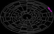 PolyMaze for IBM PC/Compatibles - The options selected can change the appearance of the maze.