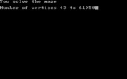 PolyMaze for IBM PC/Compatibles - Generating a maze.