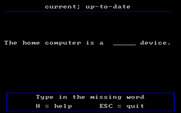 Word Attack! for IBM PC/Compatibles - Fill in the sentence.