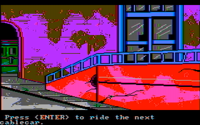 Manhunter 2: San Francisco IBM PC/Compatibles Screenshot: Time to sneak into another warehouse...