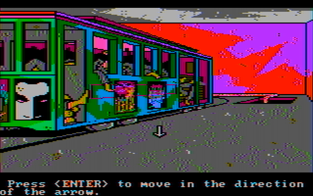 Manhunter 2: San Francisco IBM PC/Compatibles Screenshot: An old cable car...