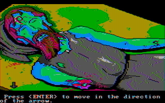 Manhunter 2: San Francisco IBM PC/Compatibles Screenshot: This guy isn't looking too good...