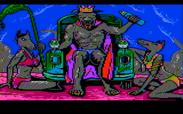 Manhunter 2: San Francisco IBM PC/Compatibles Screenshot: Meanwhile, elsewhere in the city...