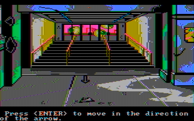 Manhunter 2: San Francisco IBM PC/Compatibles Screenshot: San Francisco is infested with orbs...