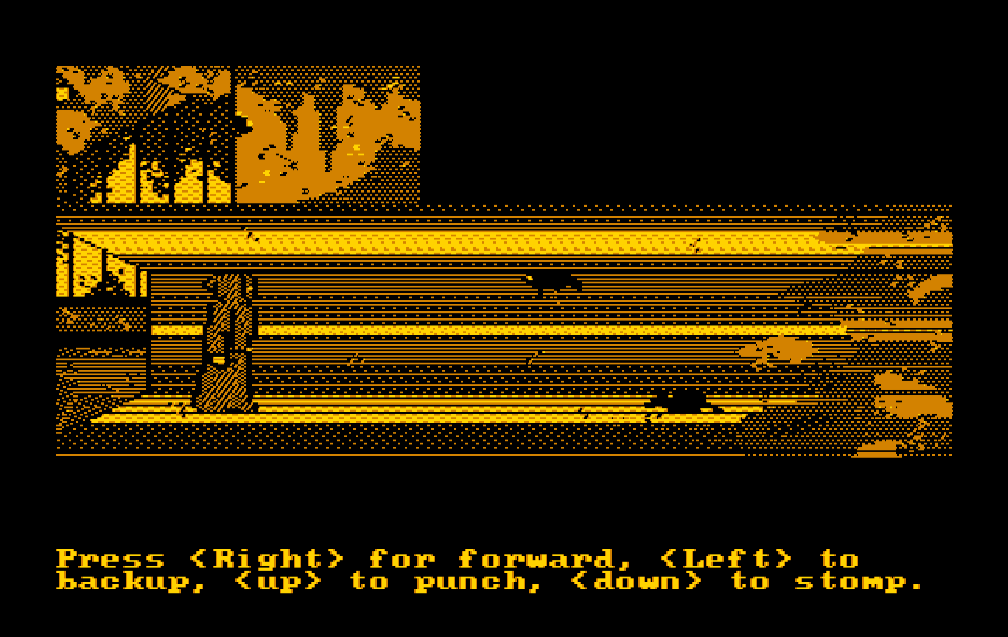 Manhunter 2: San Francisco IBM PC/Compatibles Screenshot: An action sequence; dodge the incoming rats!