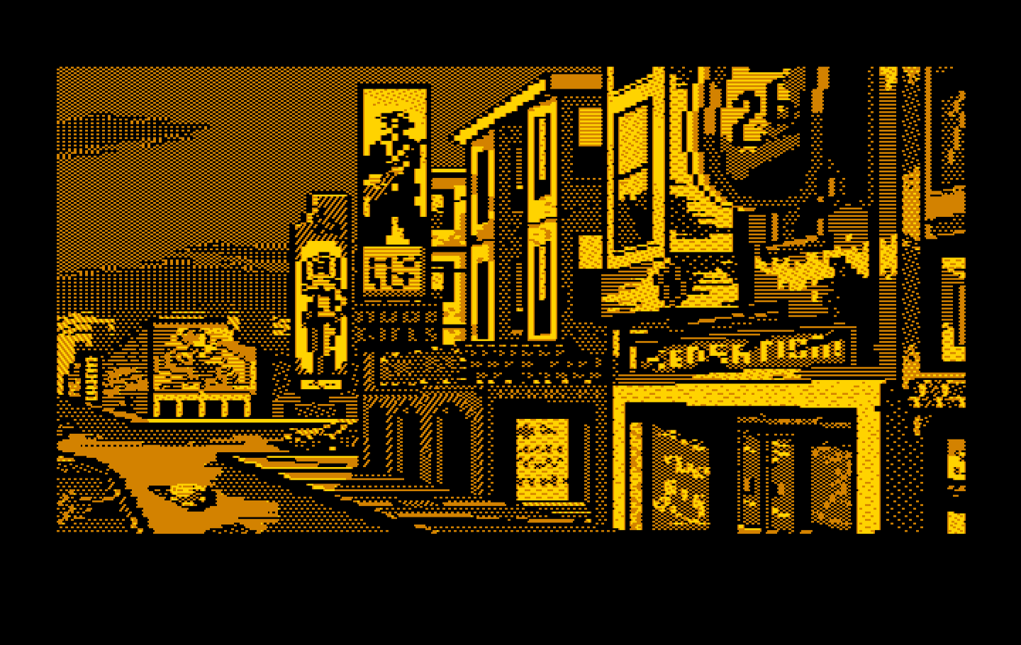 Manhunter 2: San Francisco IBM PC/Compatibles Screenshot: Another view of San Francisco...