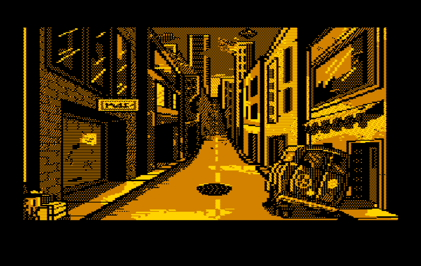 Manhunter 2: San Francisco IBM PC/Compatibles Screenshot: The streets of post-apocalyptic San Francisco...