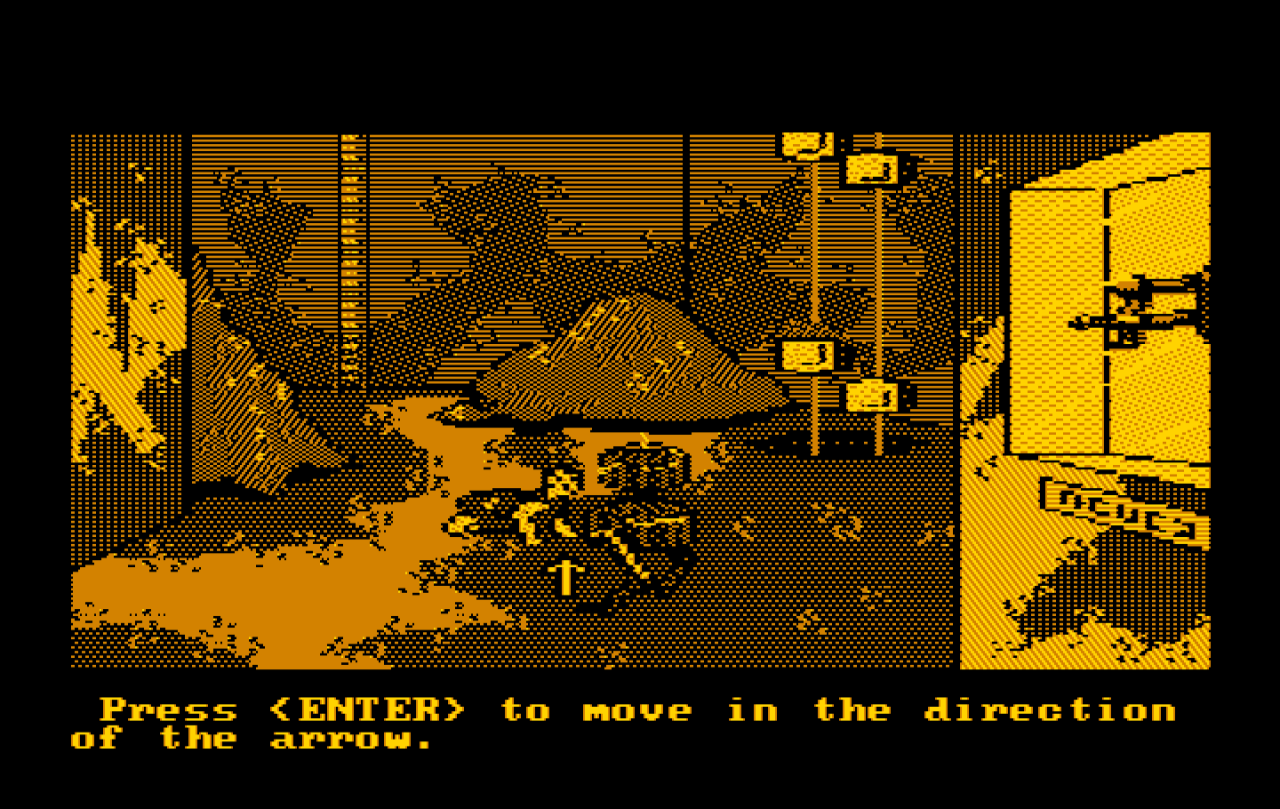 Manhunter 2: San Francisco IBM PC/Compatibles Screenshot: This robot is dangerous, proceed with caution.