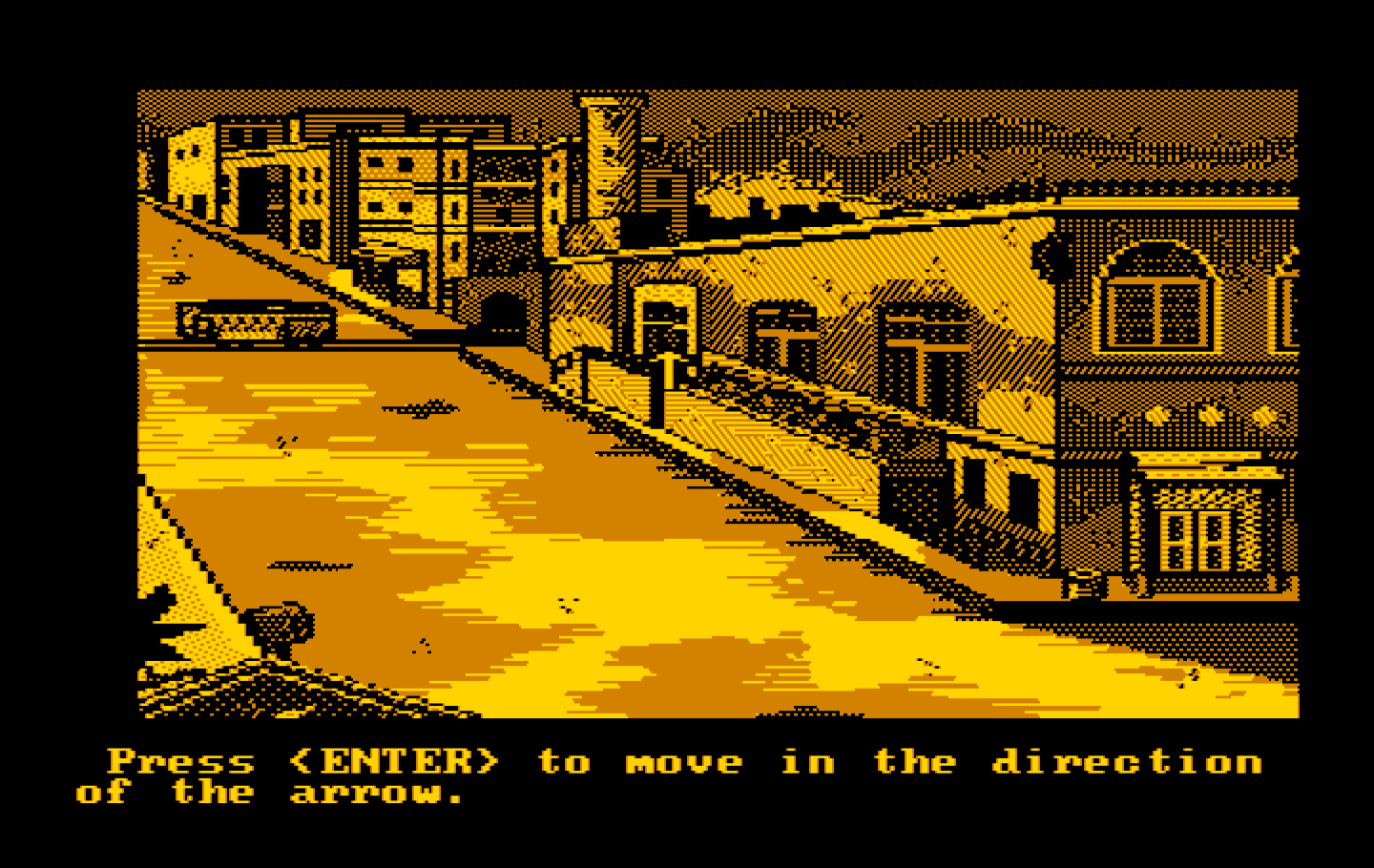 Manhunter 2: San Francisco IBM PC/Compatibles Screenshot: About to enter another warehouse...