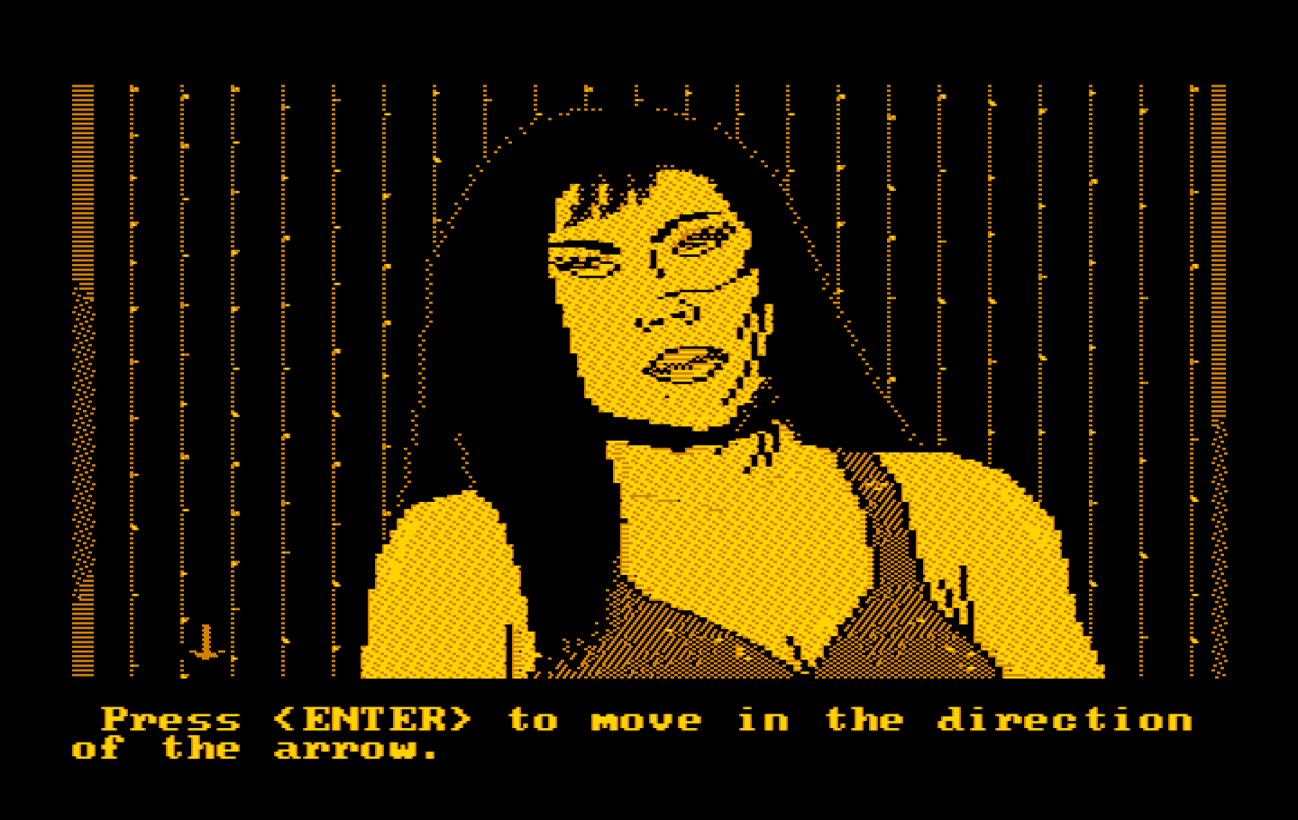 Manhunter 2: San Francisco IBM PC/Compatibles Screenshot: Talking with a woman...can she help me?