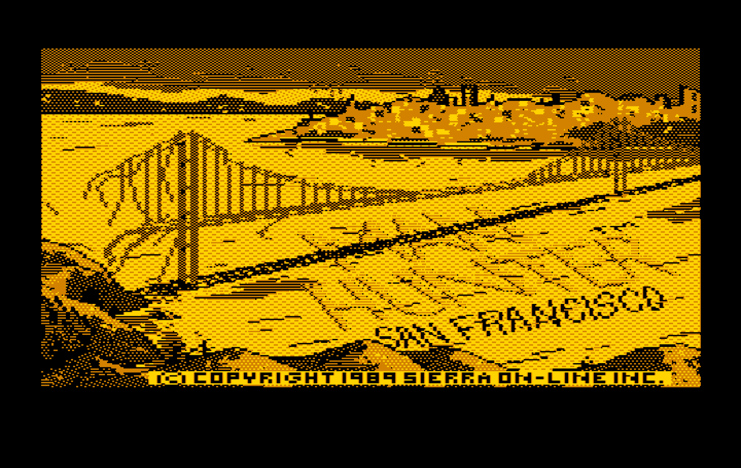 Manhunter 2: San Francisco IBM PC/Compatibles Screenshot: Title screen.