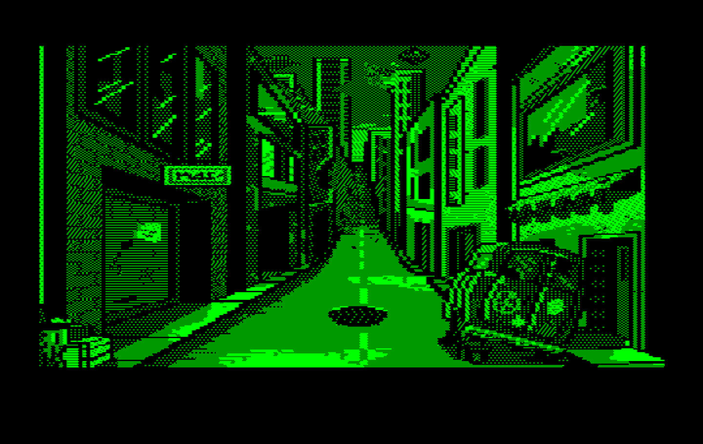 Manhunter 2: San Francisco IBM PC/Compatibles Screenshot: The streets of post-apocalyptic San Francisco...