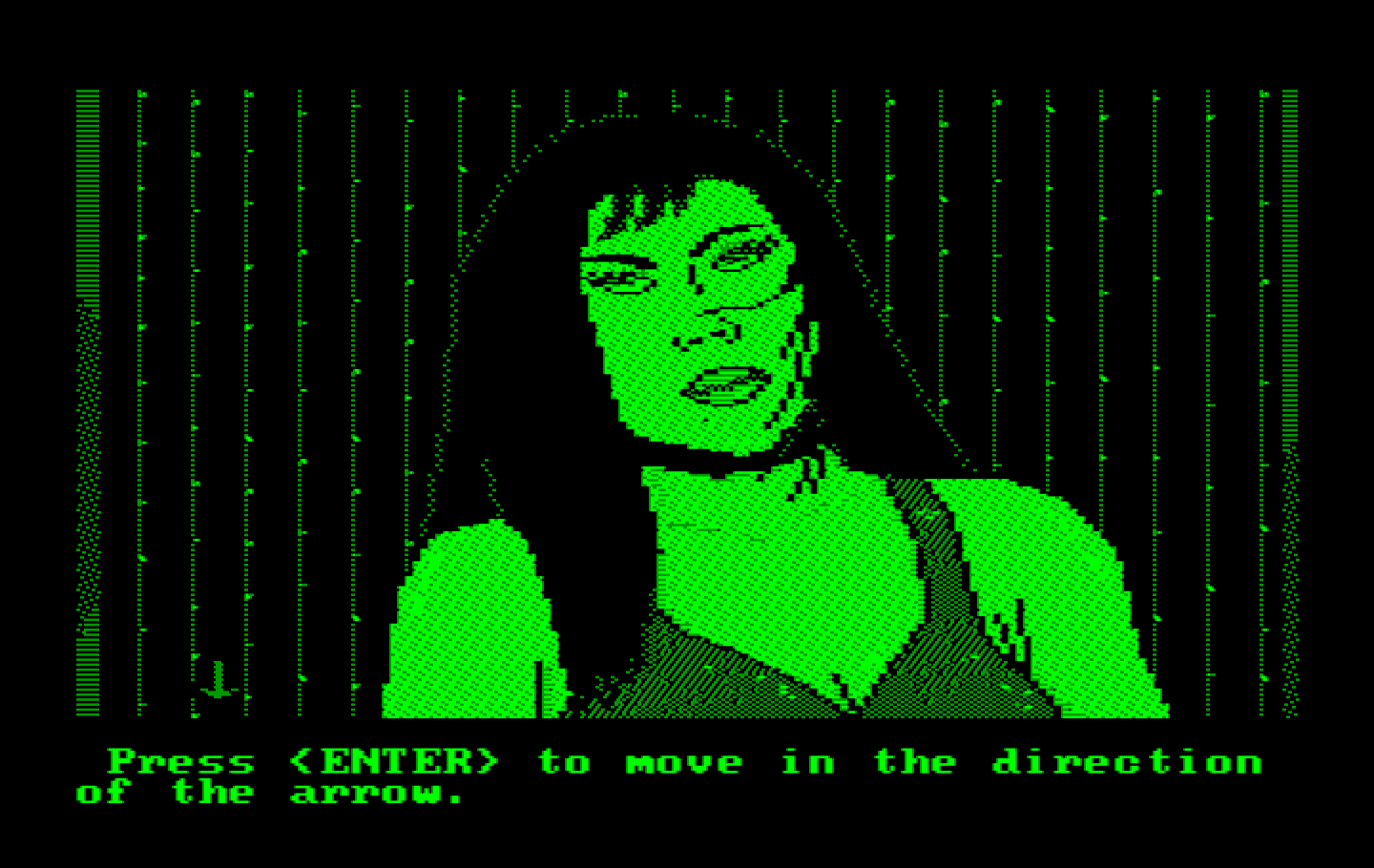 Manhunter 2: San Francisco IBM PC/Compatibles Screenshot: Talking with a woman...can she help me?